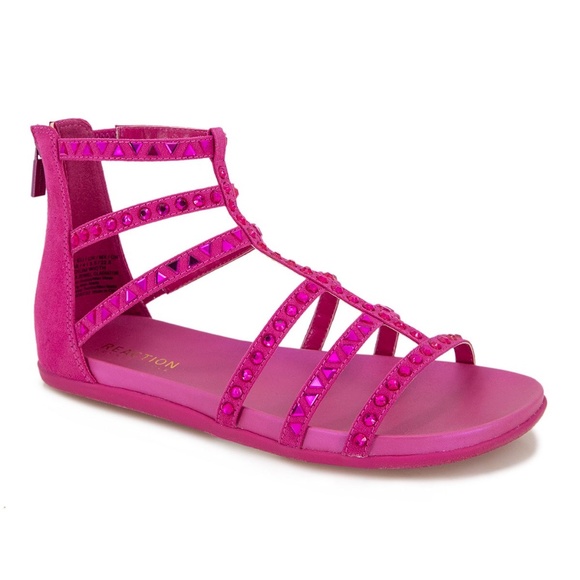 New Kenneth Cole reaction jewels pink gladiators size 9 - Picture 2 of 5